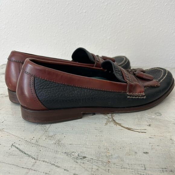 H.S. Trask leather loafers tassel slip on dress shoes preppy classic designer 10 main image 14